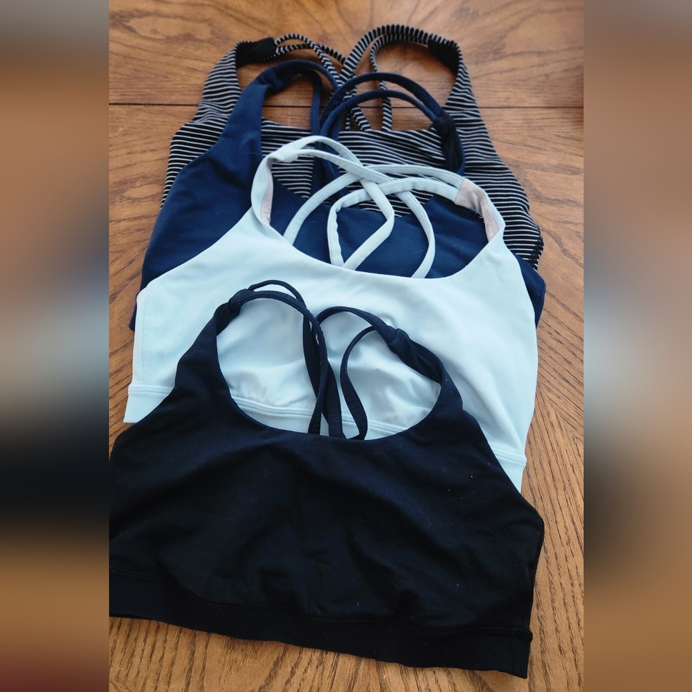Set of 4 Lululemon Sports Bras size 6-8